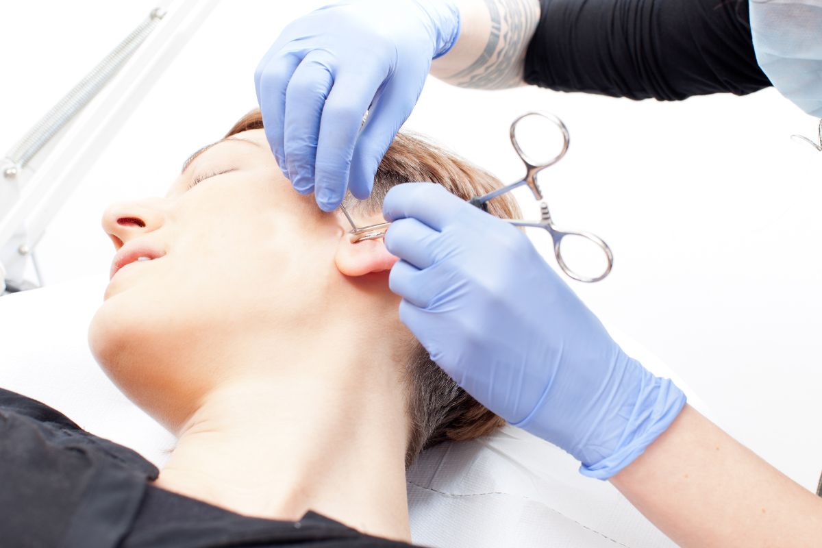 piercing tragus cicatrisation