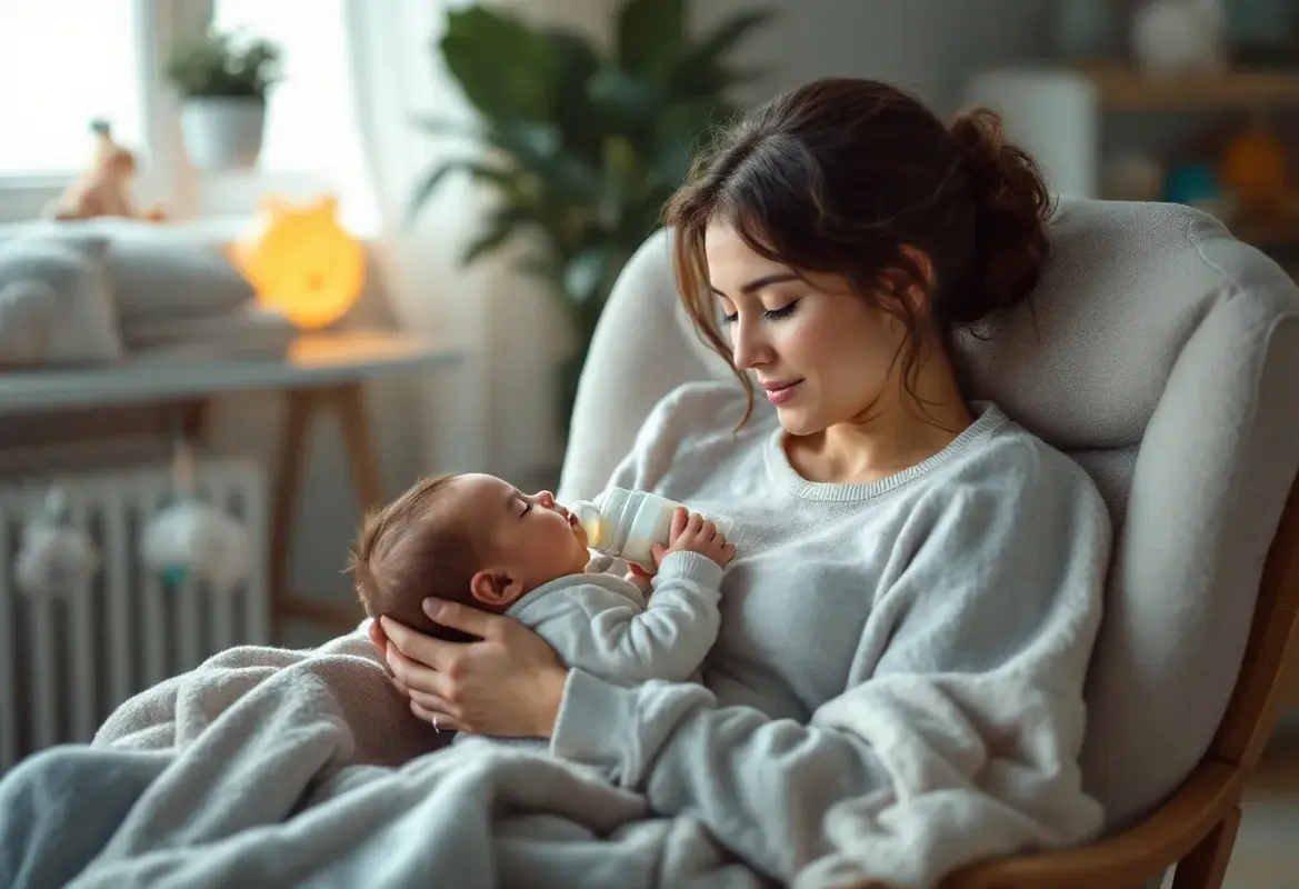 Bébé s'endort au biberon et réclame 1h après : explications