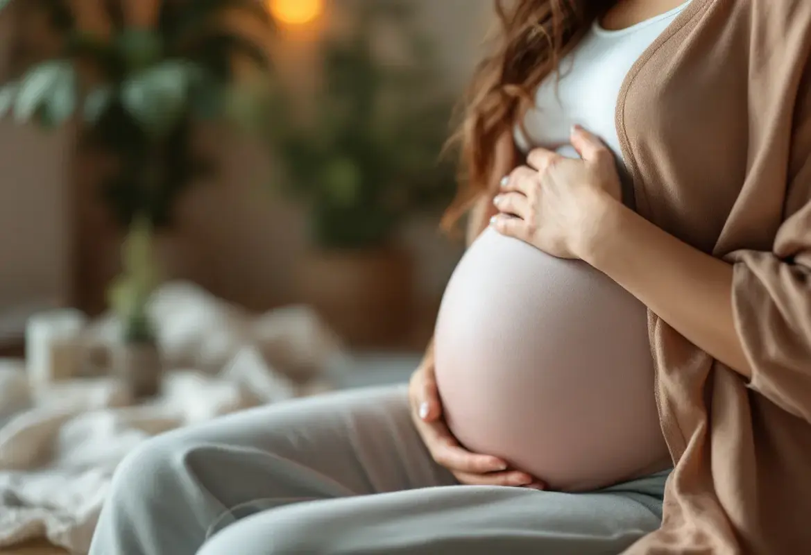 Liquide transparent qui sort du téton par pression grossesse