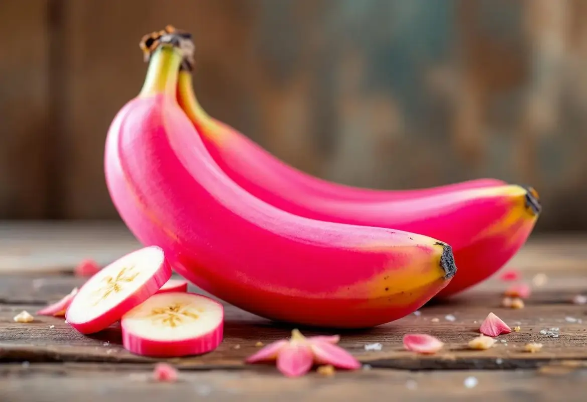 Découvrez la banane rose, un fruit tropical savoureux