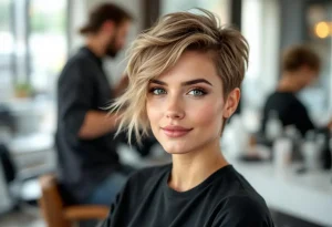 “Découvrez l’hyper stylée coupe courte femme moderne !”
