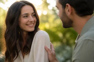 Un homme qui touche le bras d’une femme : que signifie-t-il ?